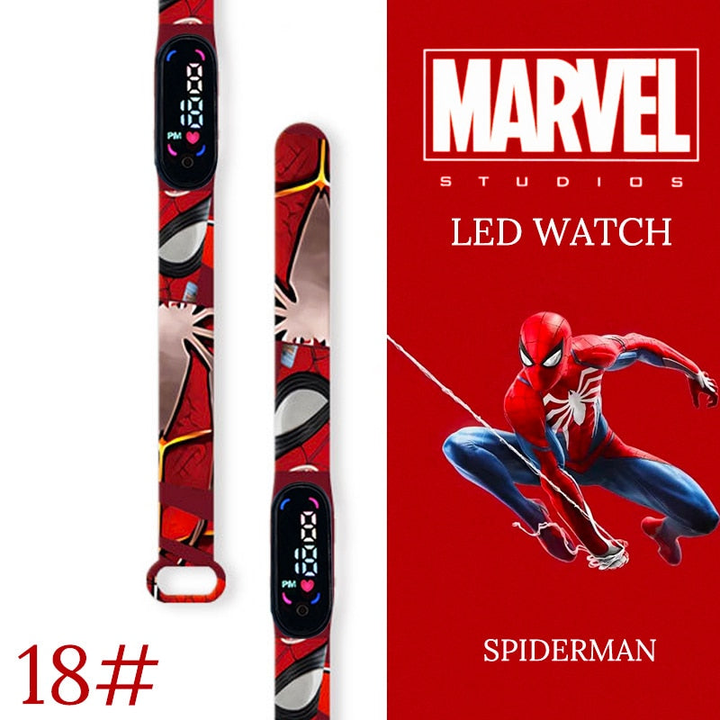 Disney Spiderman Kid Watches uomo Sport Wristband bracciale impermeabile bambini orologio digitale ragazzi LED orologio relogio montre