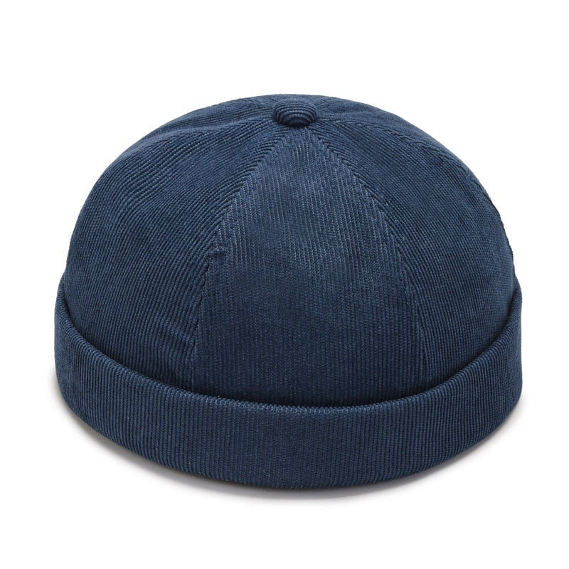 Vintage Dome Hat Mens Melon Beanie Cap Solid Color Docker Hat Unisex adjustable Winter Hat for Women men Bonnet Beanies