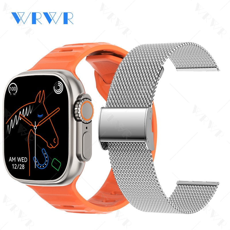 2023 Smart Horloge Ultra Serie 8 Nfc Smartwatch Mannen Vrouwen Bluetooth Oproepen Draadloze Opladen Fitness Armband 2 Inch Hd Scherm