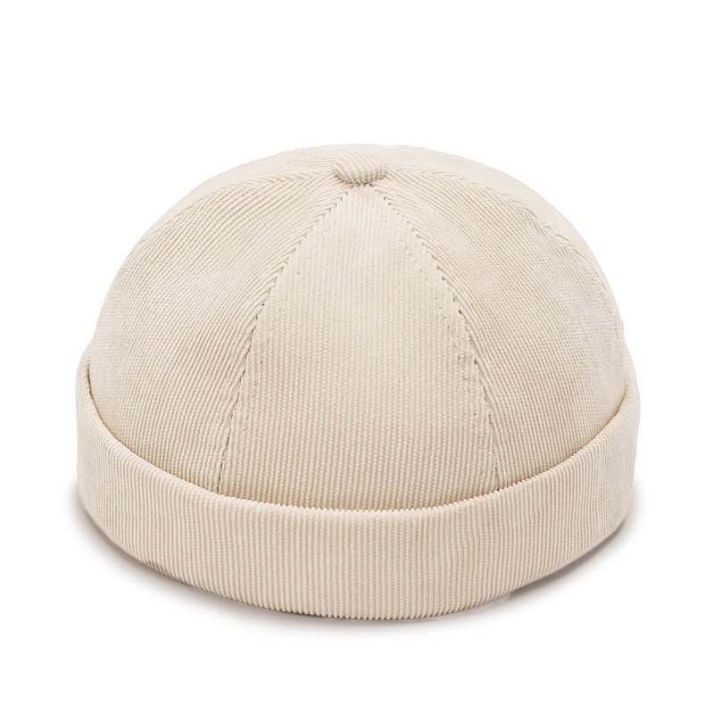 Vintage Dome Hat Mens Melon Beanie Cap Solid Color Docker Hat Unisex adjustable Winter Hat for Women men Bonnet Beanies