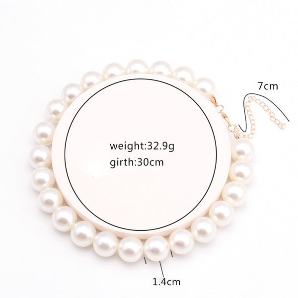 LATS Beads Women&#39;s Neck Chain Kpop Pearl Choker Necklace Gold Color Goth Chocker Jewelry Pendant Necklaces 2022 Collar for Girl