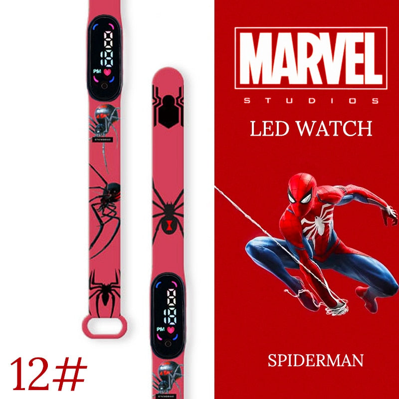 Disney Spiderman Kid Watches uomo Sport Wristband bracciale impermeabile bambini orologio digitale ragazzi LED orologio relogio montre