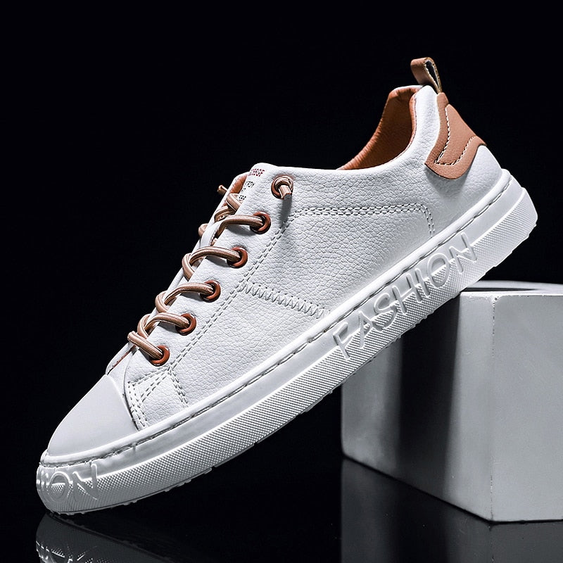 2022 Men&#39;s Casual Shoes Lightweight Breathable Men Shoes Flat Lace-Up Men Sneakers White Business Travel Unisex Tenis Masculino