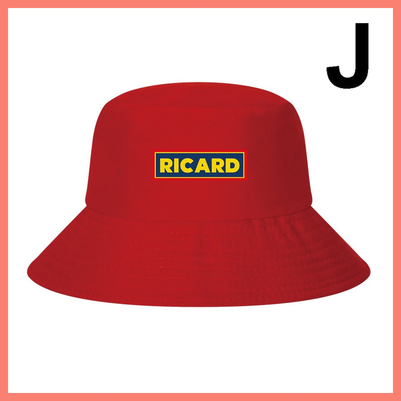 Fashion RICARD Bob Bucket Hats Men Women Cotton Outdoor Reversible Fisherman Caps Beach Fishing Hat Girl Boy Chapeau Panama Hat