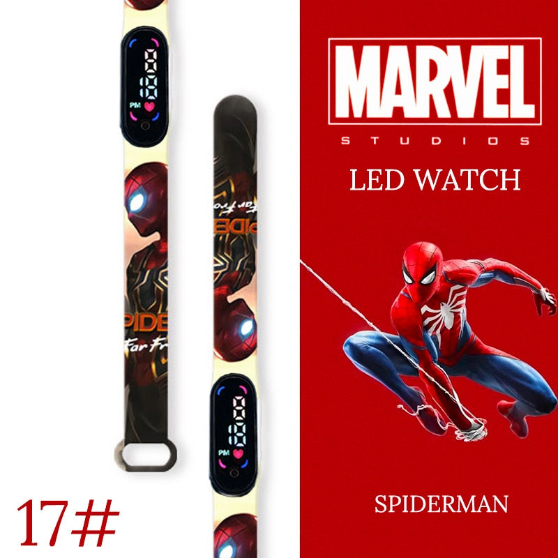 Disney Spiderman Kid Watches uomo Sport Wristband bracciale impermeabile bambini orologio digitale ragazzi LED orologio relogio montre