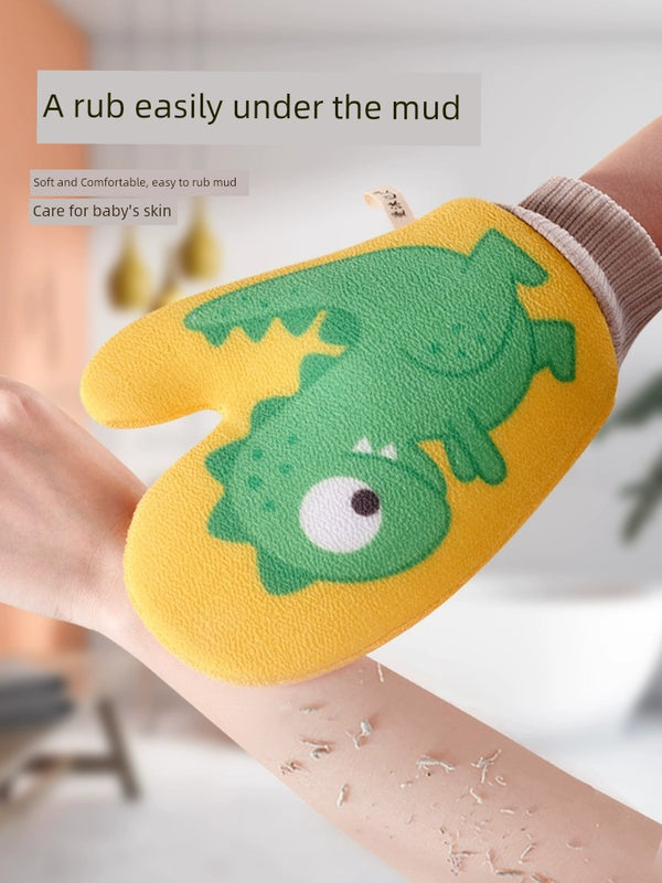 Children's Bath Towel Household Children's Mud Rubbing Does Not Hurt Skin Bath Towel Female Special Back Rub Towel Baby Bath Gadget