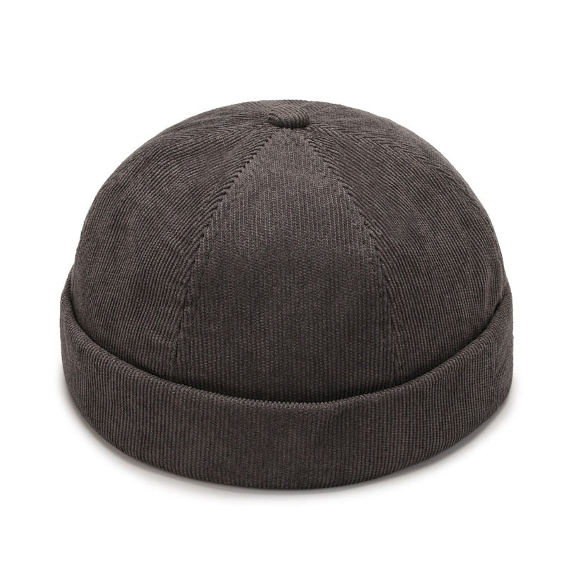 Vintage Dome Hat Mens Melon Beanie Cap Solid Color Docker Hat Unisex adjustable Winter Hat for Women men Bonnet Beanies