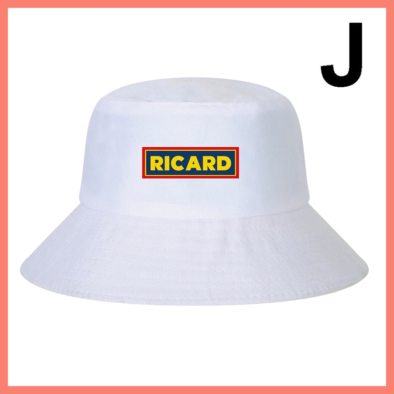 Fashion RICARD Bob Bucket Hats Men Women Cotton Outdoor Reversible Fisherman Caps Beach Fishing Hat Girl Boy Chapeau Panama Hat