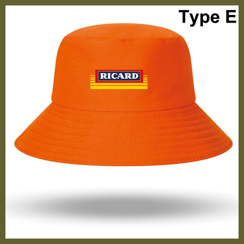 Fashion RICARD Bob Bucket Hats Men Women Cotton Outdoor Reversible Fisherman Caps Beach Fishing Hat Girl Boy Chapeau Panama Hat