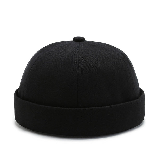 Vintage Dome Hat Mens Melon Beanie Cap Solid Color Docker Hat Unisex adjustable Winter Hat for Women men Bonnet Beanies