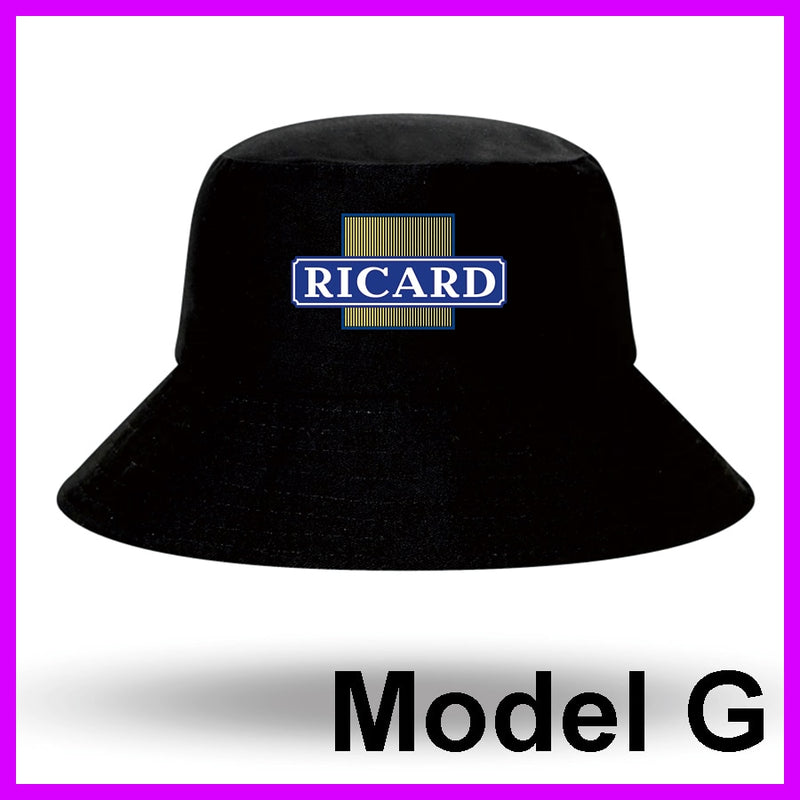 Fashion RICARD Bob Bucket Hats Men Women Cotton Outdoor Reversible Fisherman Caps Beach Fishing Hat Girl Boy Chapeau Panama Hat