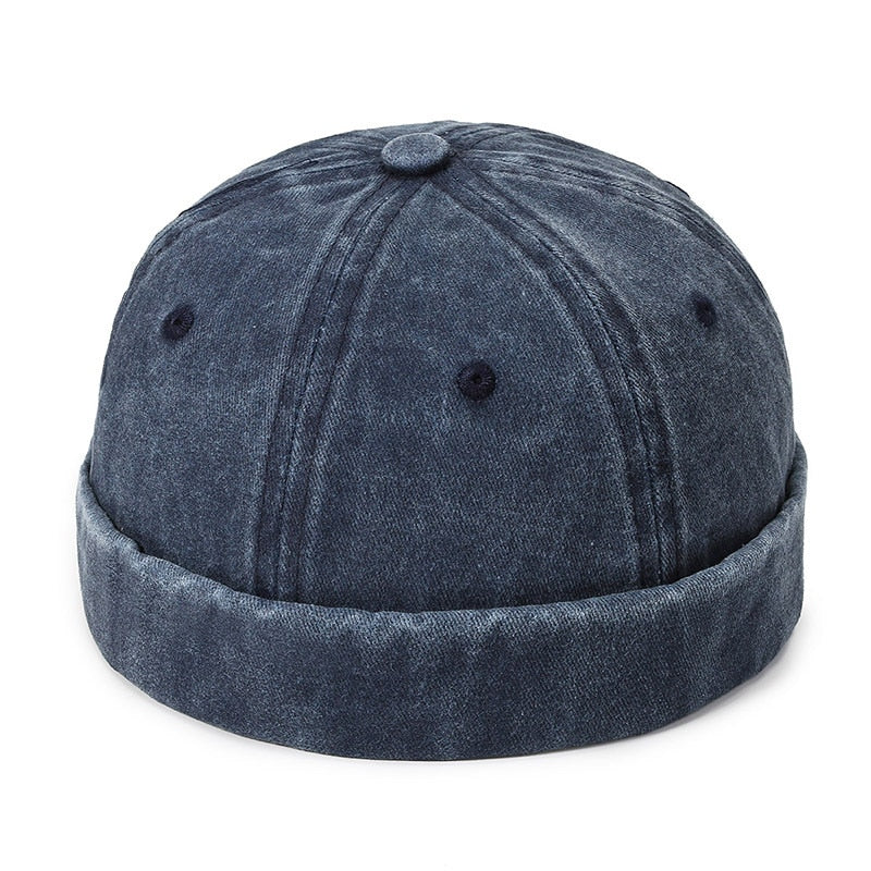 Vintage Dome Hat Mens Melon Beanie Cap Solid Color Docker Hat Unisex adjustable Winter Hat for Women men Bonnet Beanies