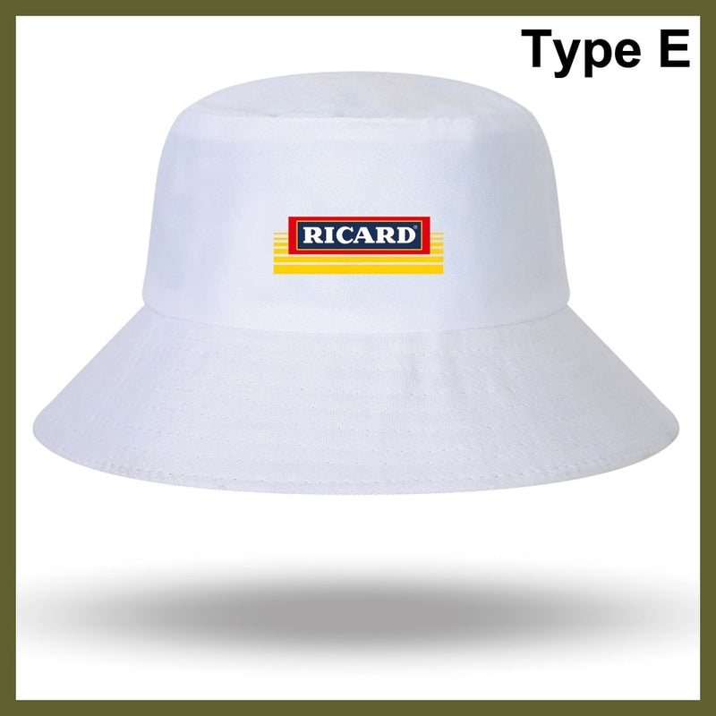 Fashion RICARD Bob Bucket Hats Men Women Cotton Outdoor Reversible Fisherman Caps Beach Fishing Hat Girl Boy Chapeau Panama Hat