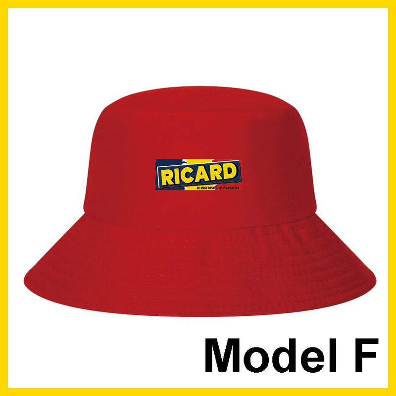 Fashion RICARD Bob Bucket Hats Men Women Cotton Outdoor Reversible Fisherman Caps Beach Fishing Hat Girl Boy Chapeau Panama Hat