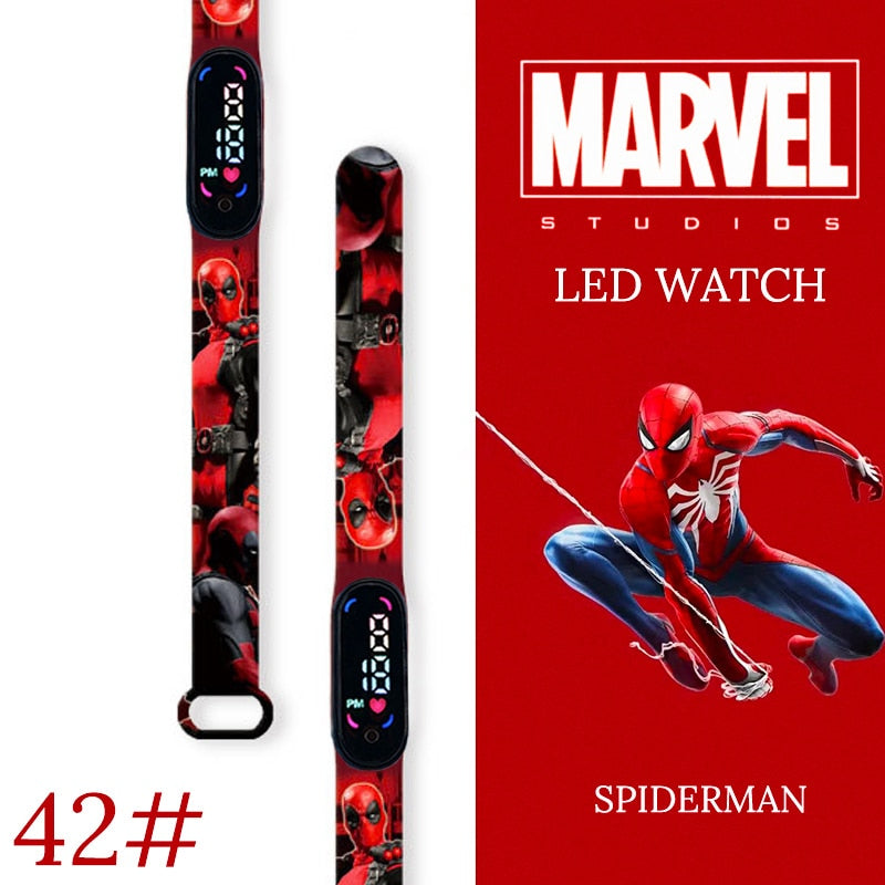 Disney Spiderman Kid Watches uomo Sport Wristband bracciale impermeabile bambini orologio digitale ragazzi LED orologio relogio montre