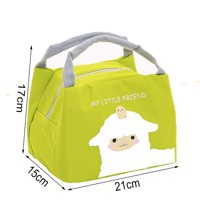 Cute Lunch Bag Cartoon Bento Box Bag Small Thermal Insulated Pouch For Kids Child School Snacks Lunch Box Container Tote Handbag