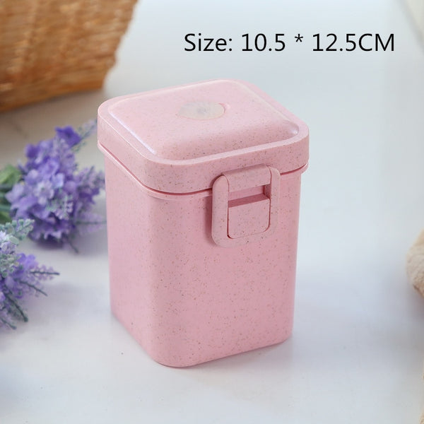 Kitchen 900ml Microwave Lunch Box Wheat Straw Dinnerware Food Storage Container Children Kids School Office Portable Bento Box