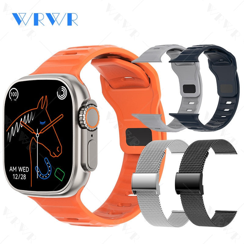 2023 Smart Horloge Ultra Serie 8 Nfc Smartwatch Mannen Vrouwen Bluetooth Oproepen Draadloze Opladen Fitness Armband 2 Inch Hd Scherm