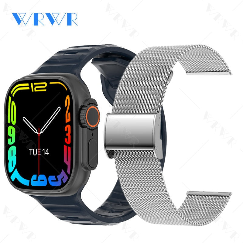 2023 Smart Horloge Ultra Serie 8 Nfc Smartwatch Mannen Vrouwen Bluetooth Oproepen Draadloze Opladen Fitness Armband 2 Inch Hd Scherm