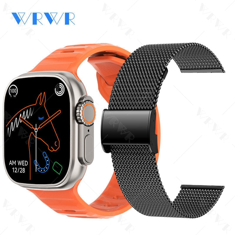 2023 Smart Horloge Ultra Serie 8 Nfc Smartwatch Mannen Vrouwen Bluetooth Oproepen Draadloze Opladen Fitness Armband 2 Inch Hd Scherm