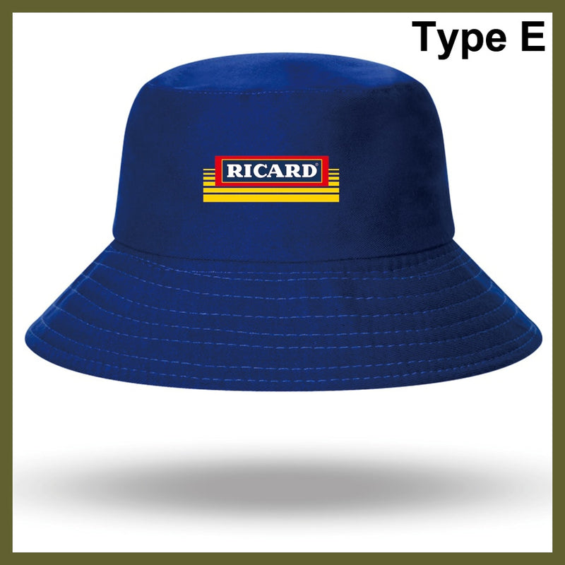 Fashion RICARD Bob Bucket Hats Men Women Cotton Outdoor Reversible Fisherman Caps Beach Fishing Hat Girl Boy Chapeau Panama Hat