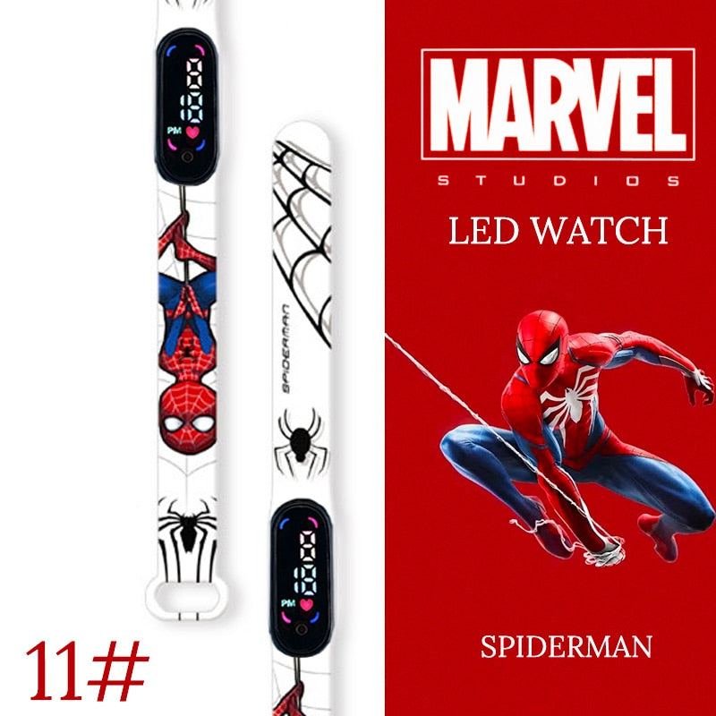 Disney Spiderman Kid Watches uomo Sport Wristband bracciale impermeabile bambini orologio digitale ragazzi LED orologio relogio montre