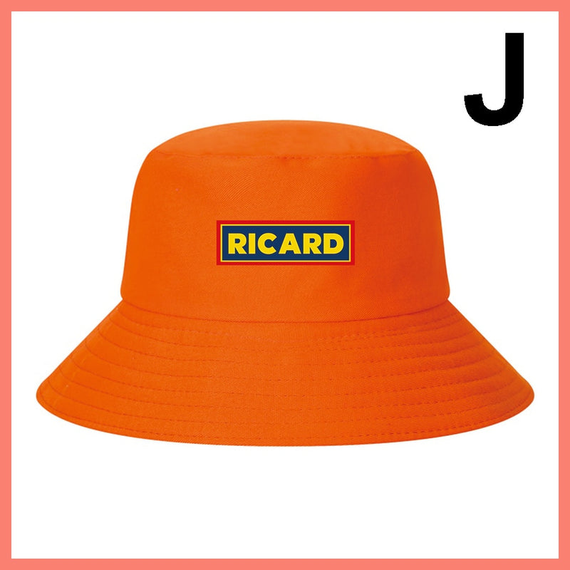 Fashion RICARD Bob Bucket Hats Men Women Cotton Outdoor Reversible Fisherman Caps Beach Fishing Hat Girl Boy Chapeau Panama Hat