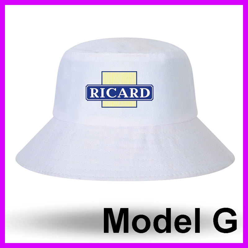 Fashion RICARD Bob Bucket Hats Men Women Cotton Outdoor Reversible Fisherman Caps Beach Fishing Hat Girl Boy Chapeau Panama Hat