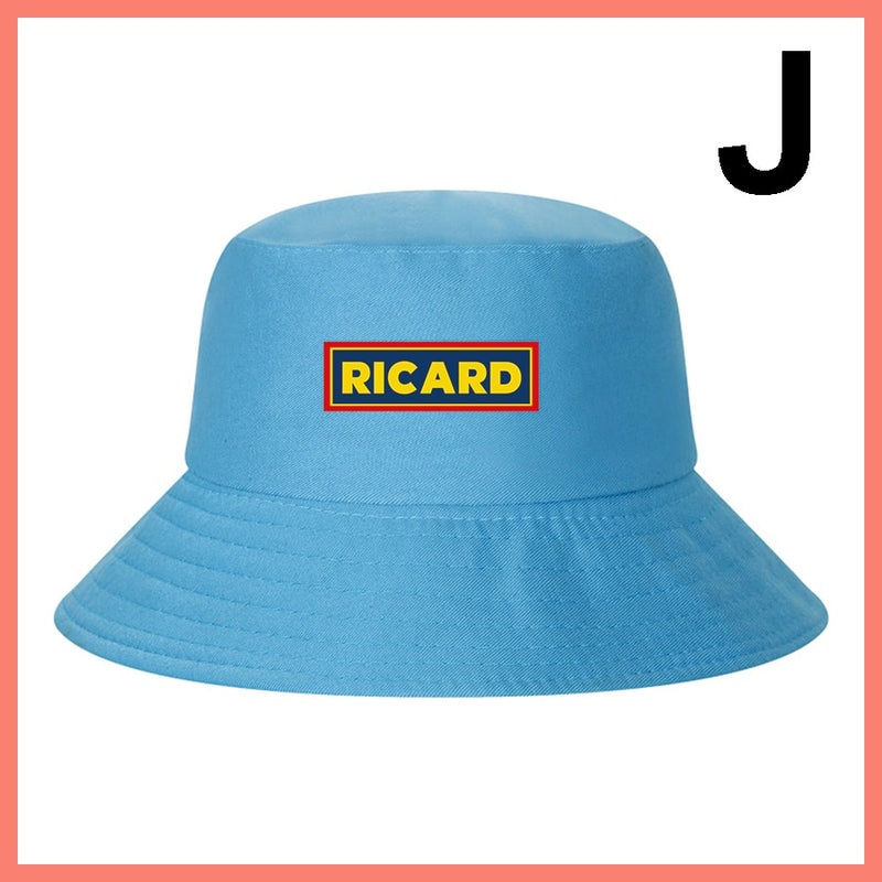 Fashion RICARD Bob Bucket Hats Men Women Cotton Outdoor Reversible Fisherman Caps Beach Fishing Hat Girl Boy Chapeau Panama Hat