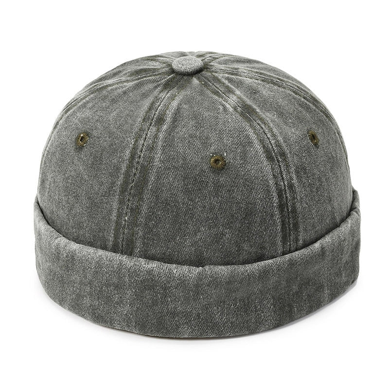 Vintage Dome Hat Mens Melon Beanie Cap Solid Color Docker Hat Unisex adjustable Winter Hat for Women men Bonnet Beanies