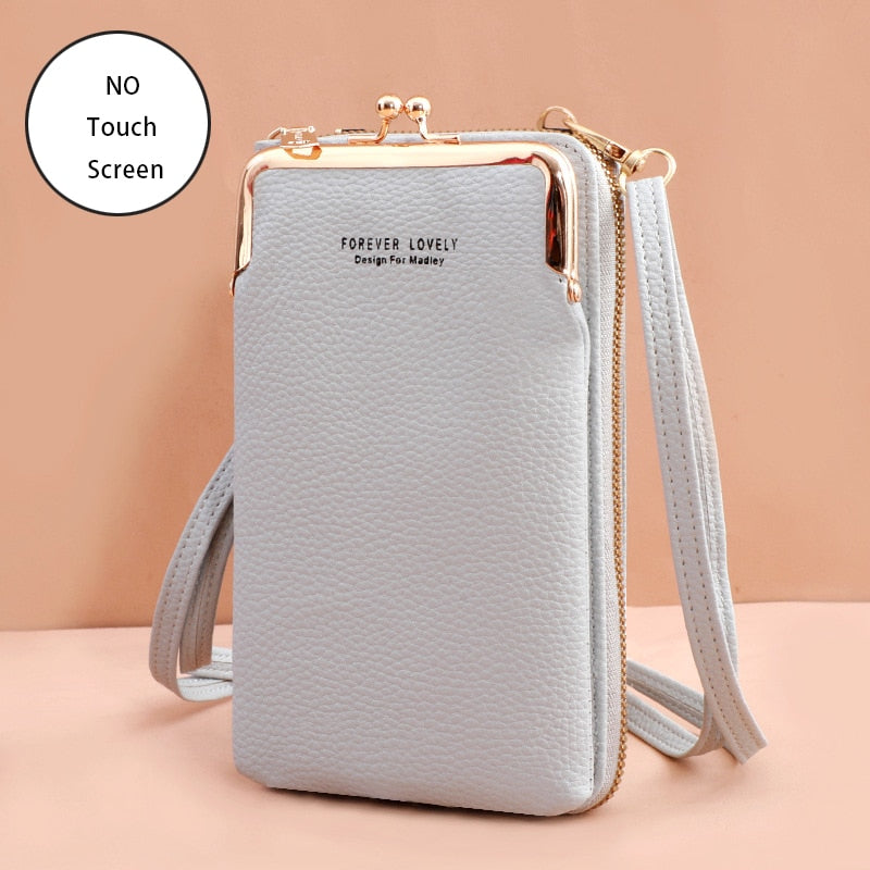 Buylor Women's Handbag Touch Screen Cell Phone Purse Shoulder Bag Female Cheap Small Wallet Soft Leather Crossbody Bags of Women