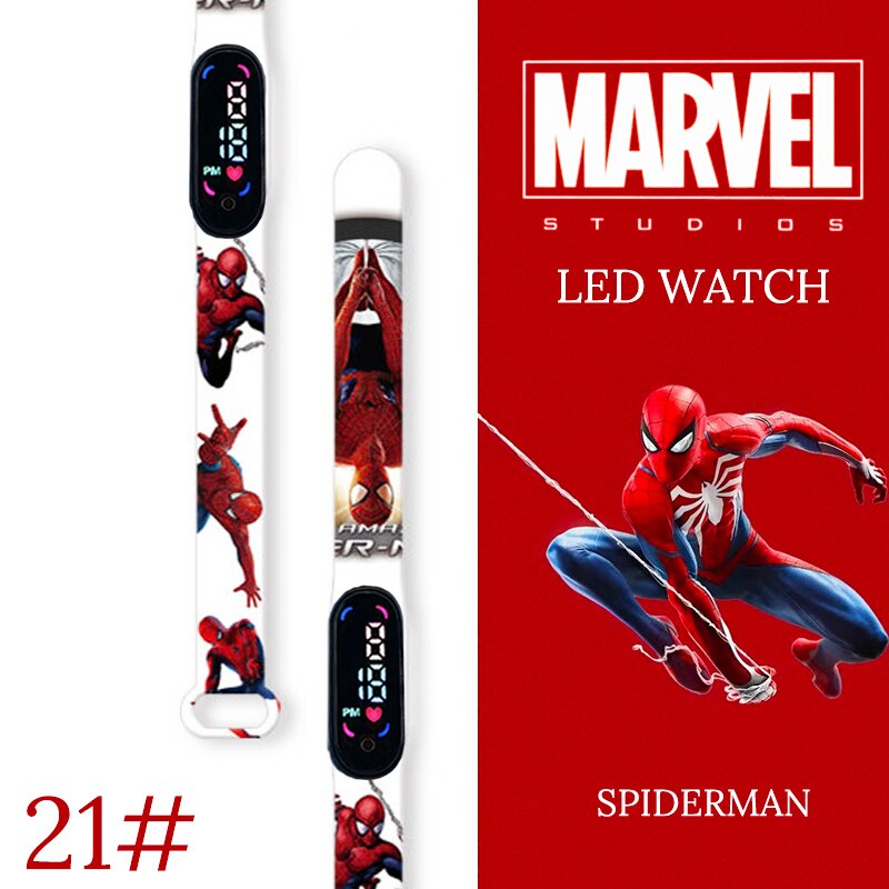 Disney Spiderman Kid Watches uomo Sport Wristband bracciale impermeabile bambini orologio digitale ragazzi LED orologio relogio montre