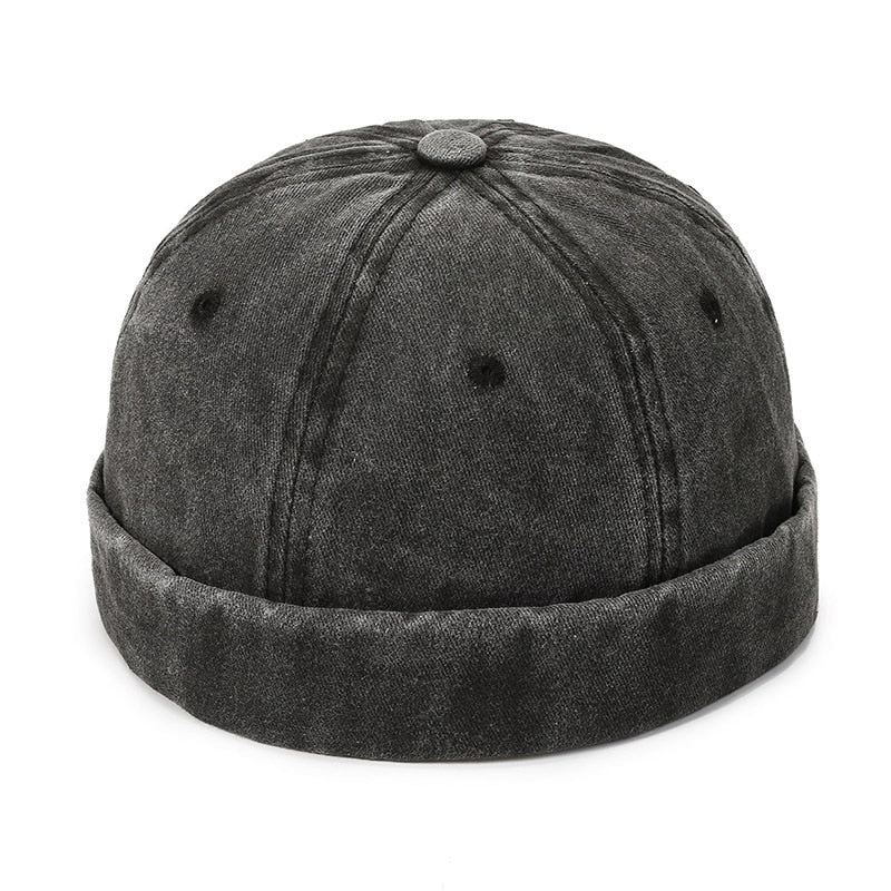 Vintage Dome Hat Mens Melon Beanie Cap Solid Color Docker Hat Unisex adjustable Winter Hat for Women men Bonnet Beanies