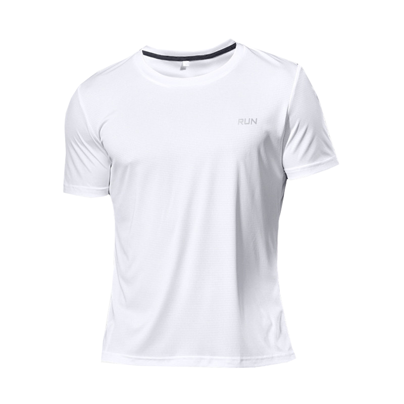 High Quality Polyester Men Running T Shirt Quick Dry Fitness Shirt Training Exercise Clothes Gym Sport Shirt Tops Lightweight