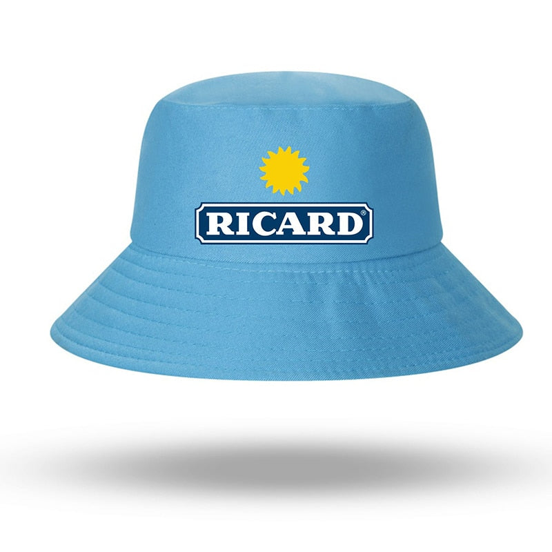 Fashion RICARD Bob Bucket Hats Men Women Cotton Outdoor Reversible Fisherman Caps Beach Fishing Hat Girl Boy Chapeau Panama Hat