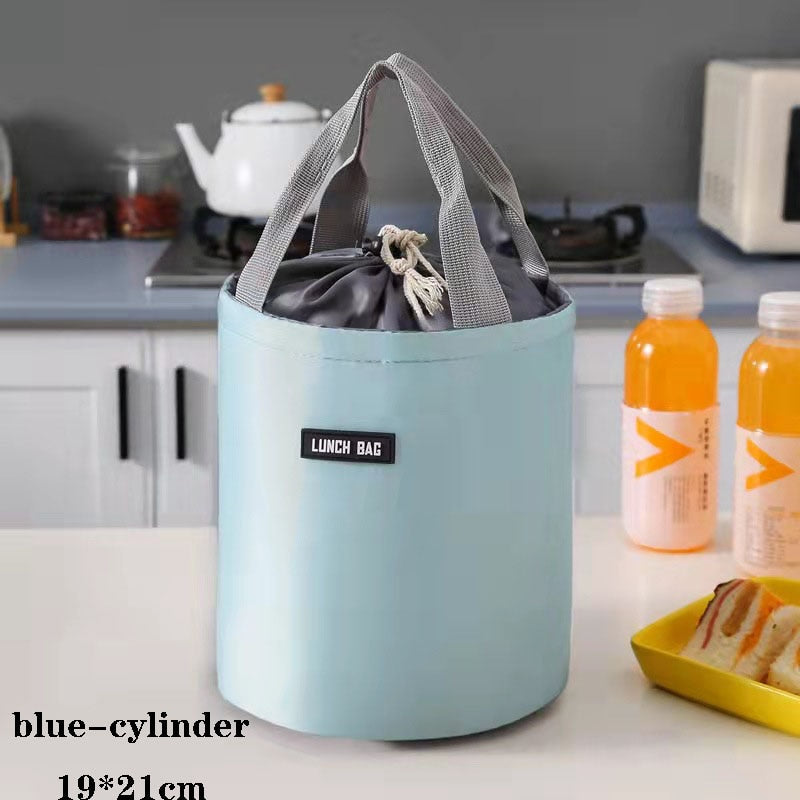 Lunch Food bag Aluminum Thermal Bag with cooler Insulation box Foil Children Lunchbox Food storage Bag School and work Food Bag