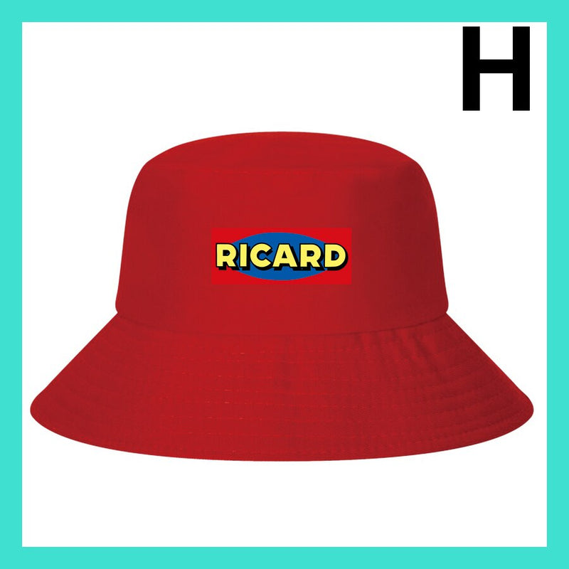 Fashion RICARD Bob Bucket Hats Men Women Cotton Outdoor Reversible Fisherman Caps Beach Fishing Hat Girl Boy Chapeau Panama Hat