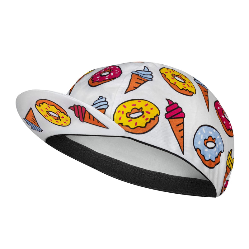 SweetMatt Classic Retro Beer Coffee Ice Cream Cartoon Polyester Cycling Caps Bicycle Quick Dry Sports Hats Summer Bike Balaclava