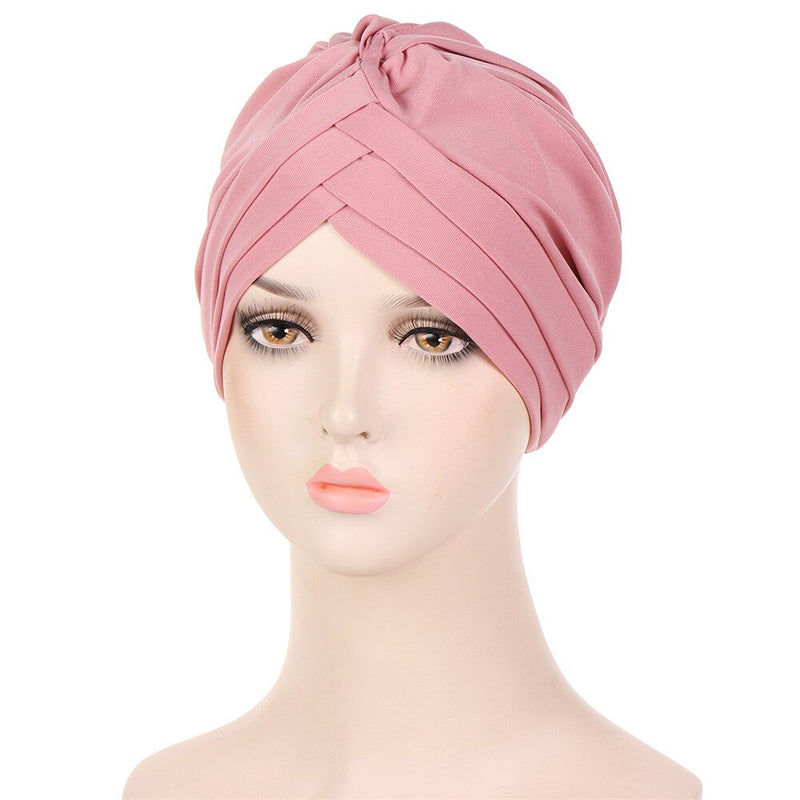 India Muslim Women Hijab Hat Cancer Chemo Cap Braid Beads Turban Headscarf Islamic Head Wrap Lady Beanie Bonnet Hair Loss Cover