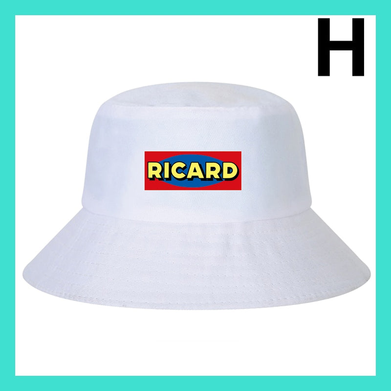 Fashion RICARD Bob Bucket Hats Men Women Cotton Outdoor Reversible Fisherman Caps Beach Fishing Hat Girl Boy Chapeau Panama Hat