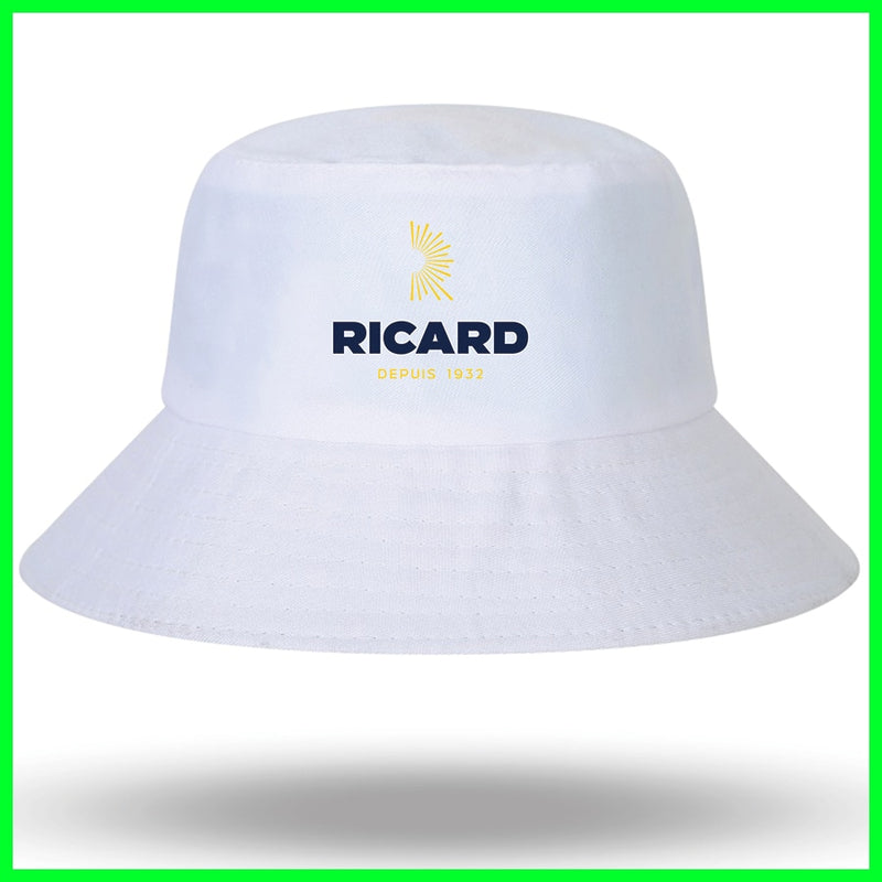 Fashion RICARD Bob Bucket Hats Men Women Cotton Outdoor Reversible Fisherman Caps Beach Fishing Hat Girl Boy Chapeau Panama Hat