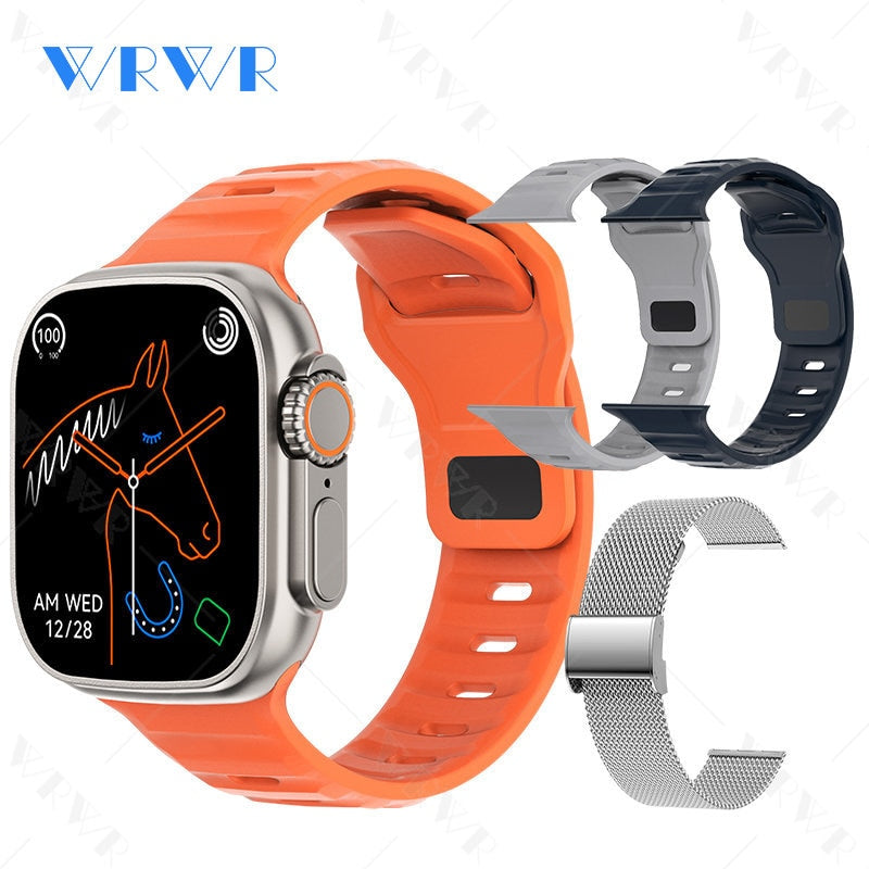 2023 Smart Horloge Ultra Serie 8 Nfc Smartwatch Mannen Vrouwen Bluetooth Oproepen Draadloze Opladen Fitness Armband 2 Inch Hd Scherm