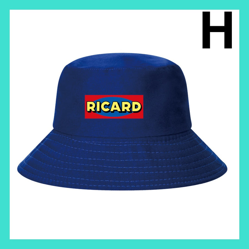 Fashion RICARD Bob Bucket Hats Men Women Cotton Outdoor Reversible Fisherman Caps Beach Fishing Hat Girl Boy Chapeau Panama Hat