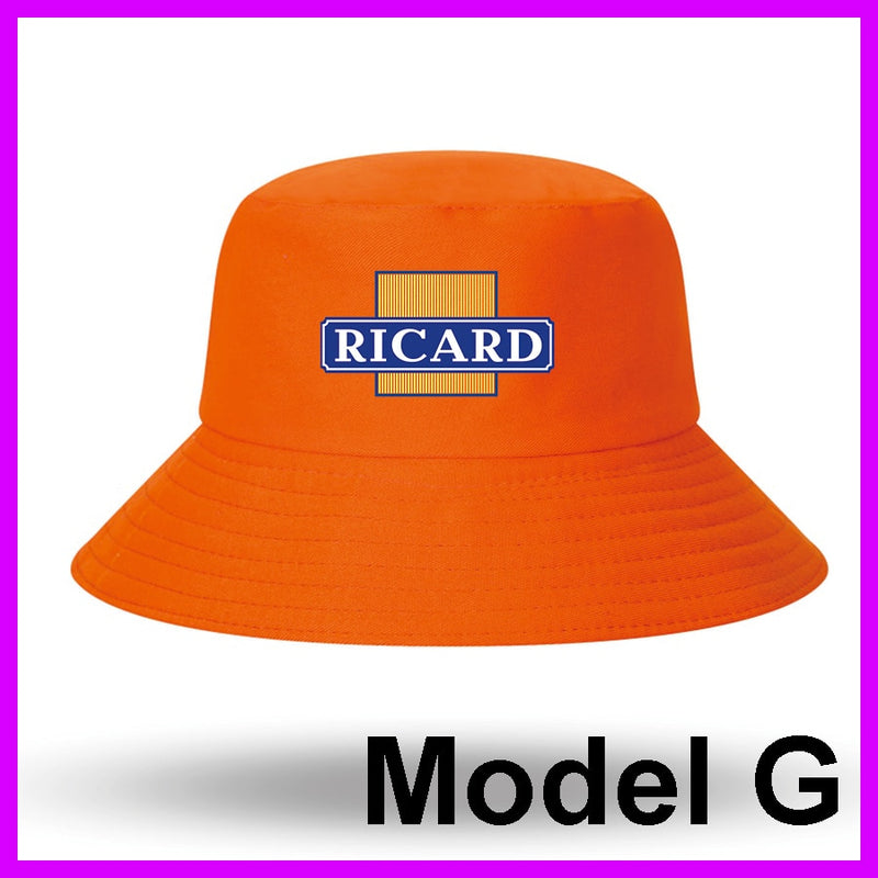 Fashion RICARD Bob Bucket Hats Men Women Cotton Outdoor Reversible Fisherman Caps Beach Fishing Hat Girl Boy Chapeau Panama Hat