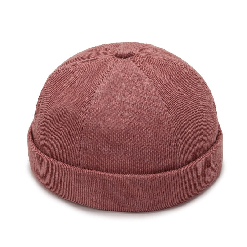 Vintage Dome Hat Mens Melon Beanie Cap Solid Color Docker Hat Unisex adjustable Winter Hat for Women men Bonnet Beanies