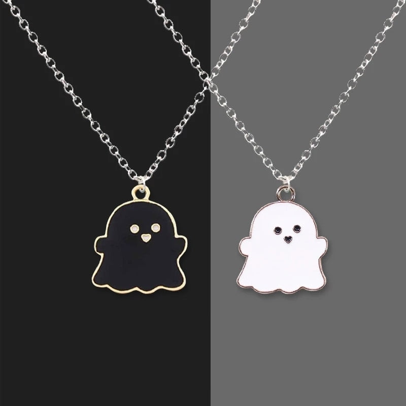 Kpop Smiley Face Necklaces Goth Hip Hop Chain stainless steel Pendant Necklace for Women Men Girl Neck Chain Gothic Streetwear