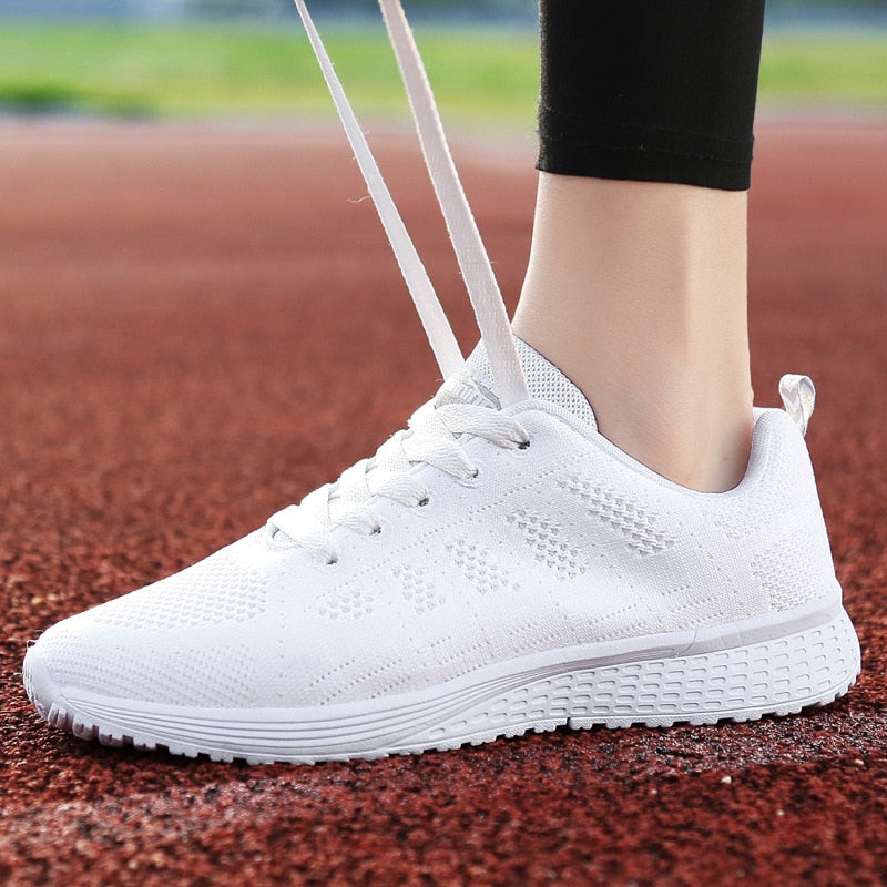 Sneakers Women Shoes Fashion Vulcanize Chunky Sneakers Flat Ladies Shoes Walking Women&#39;s Sneakers Plus Size Mujer Shoes Woman