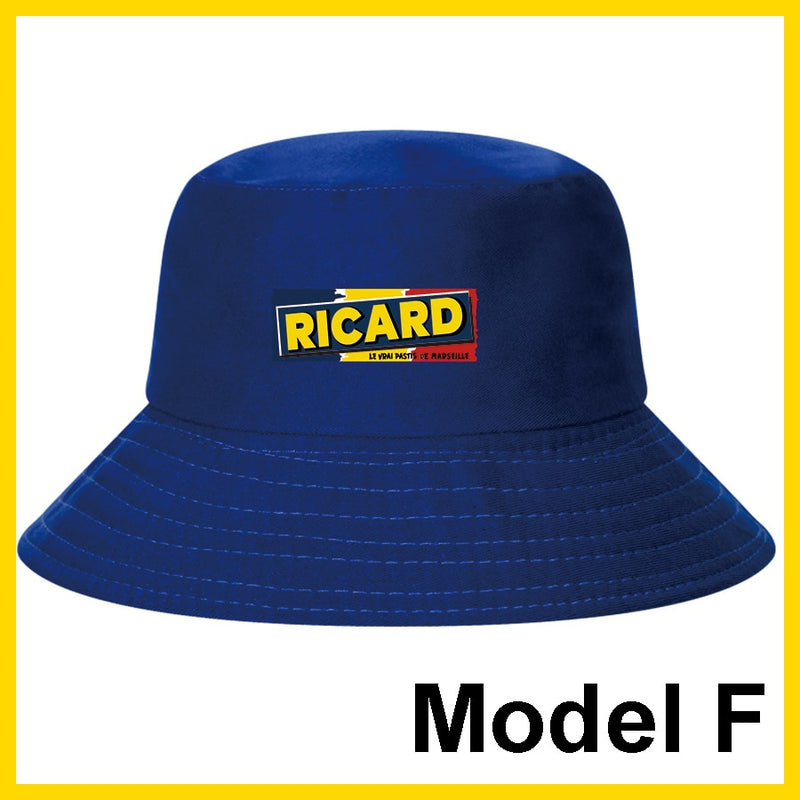 Fashion RICARD Bob Bucket Hats Men Women Cotton Outdoor Reversible Fisherman Caps Beach Fishing Hat Girl Boy Chapeau Panama Hat