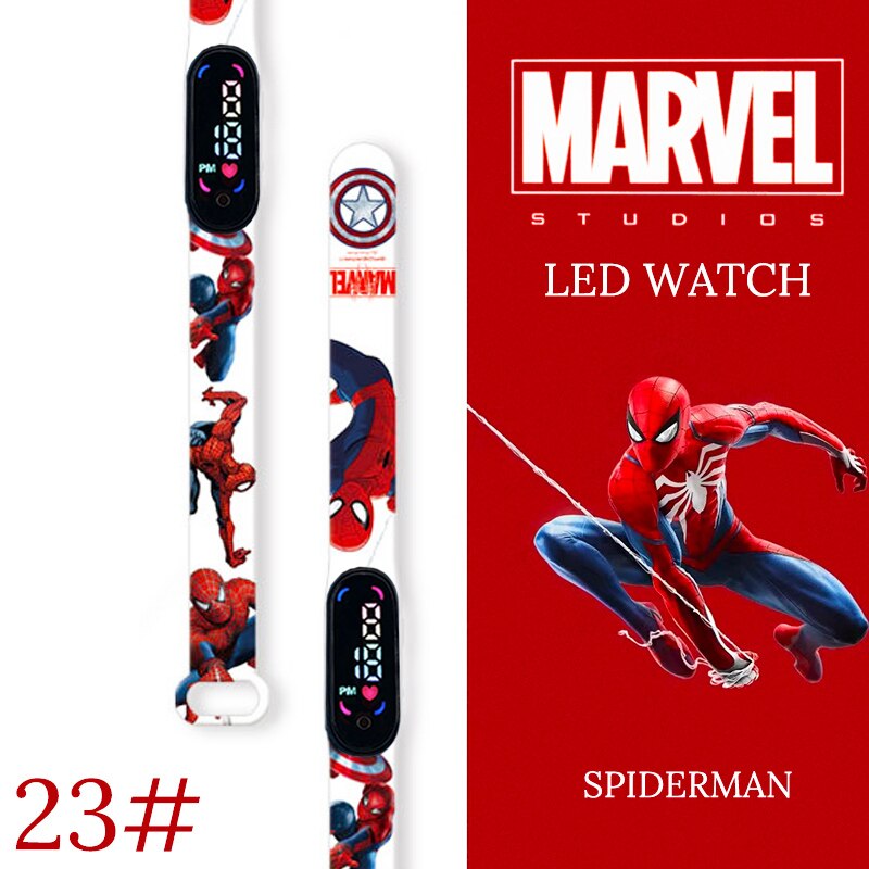 Disney Spiderman Kid Watches uomo Sport Wristband bracciale impermeabile bambini orologio digitale ragazzi LED orologio relogio montre