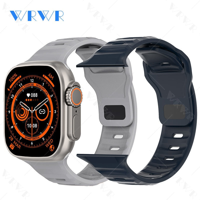 2023 Smart Horloge Ultra Serie 8 Nfc Smartwatch Mannen Vrouwen Bluetooth Oproepen Draadloze Opladen Fitness Armband 2 Inch Hd Scherm